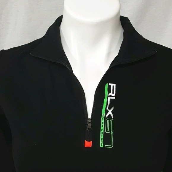 RLX Ralph Lauren Black Label Lightweight Quarter-Zip Active Track Jacket Small - Picture 4 of 6